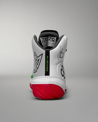 Rudis JB1 WHITE Wrestling Shoes - Takedown Distribution