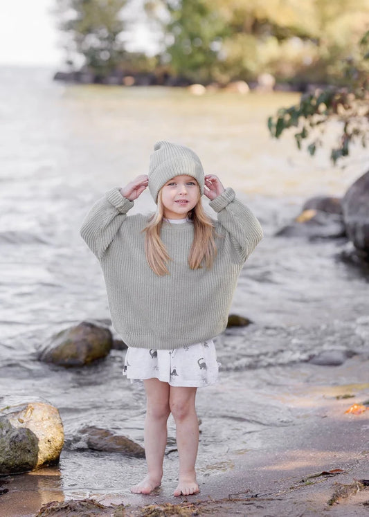 Sage Chunky Knit Sweater