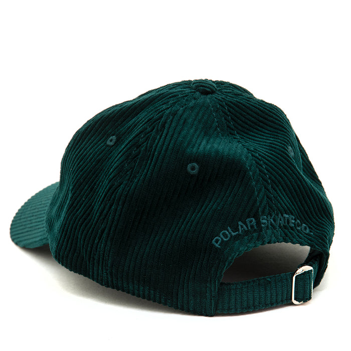 Sai Corduroy Strapback Hat (Dark Emerald) (S)