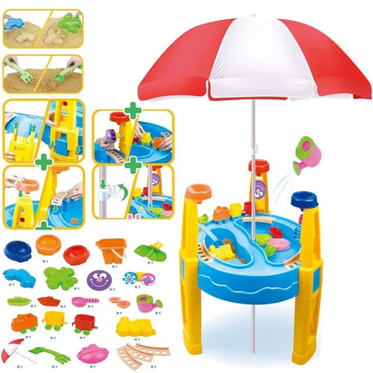 Sand and Water Table with Parasol