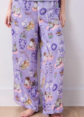 Satin-Fancy Dog (Lavender Glaze)
