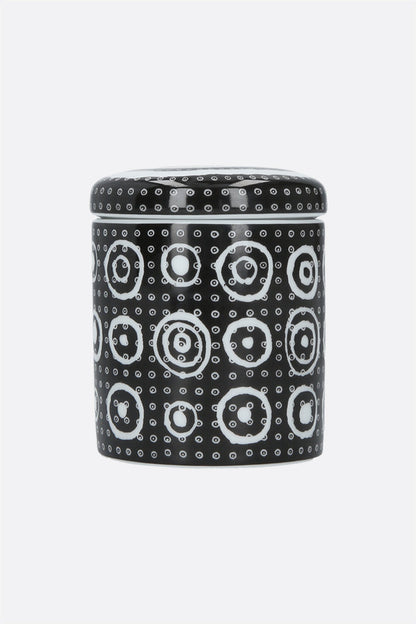 scented candle with cover