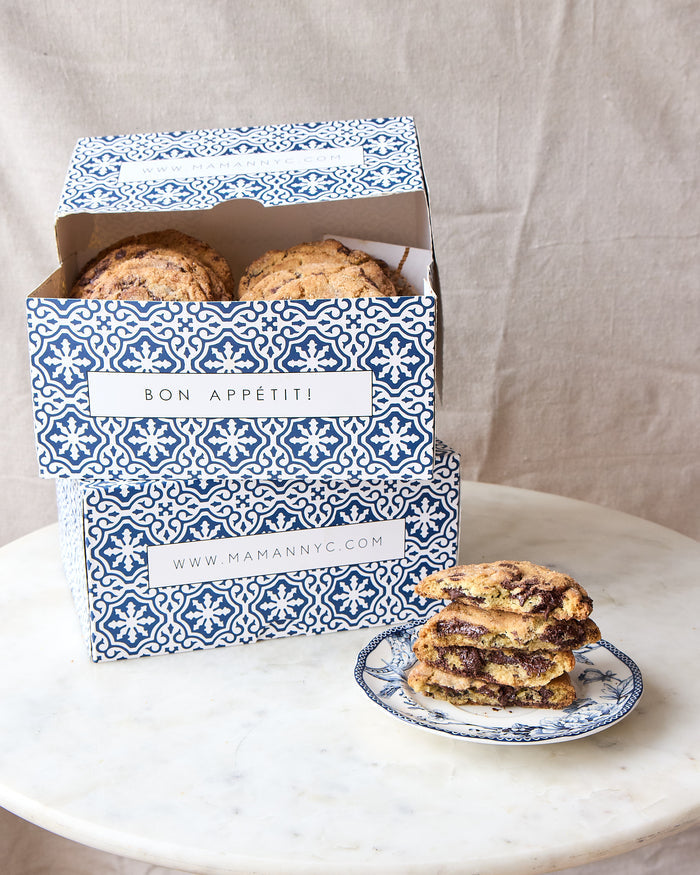 maman classic chocolate chip cookie gift box of 6 — retail packaging