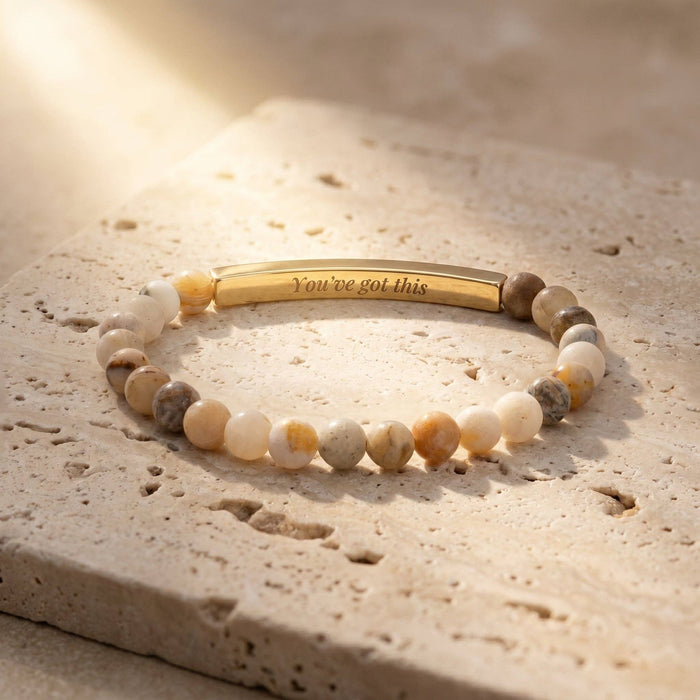 Secret Message Stone Bracelet: You Got This - Olita Gifts & Goods