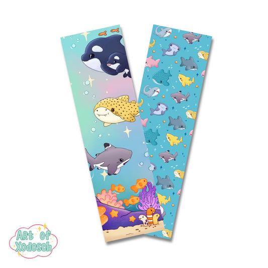 sharks and orcas bookmark