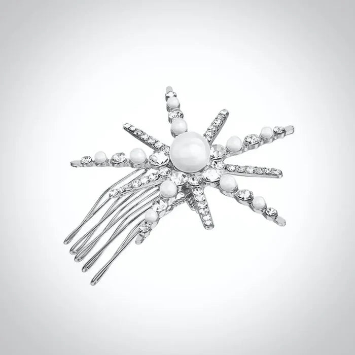 Wedding Hair Accessories - Snowflake Bridal Hair Comb - Available in Silver and Gold