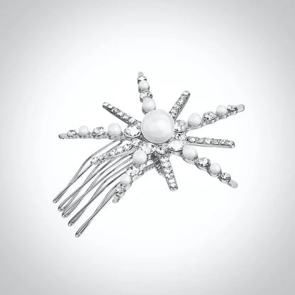 Wedding Hair Accessories - Snowflake Bridal Hair Comb - Available in Silver and Gold