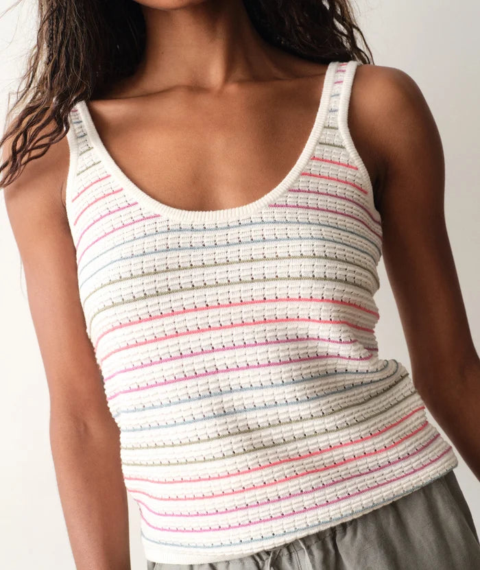 Siena Sweater Tank Multi Stripe