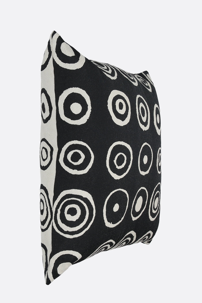 signature circles jacquard pillow