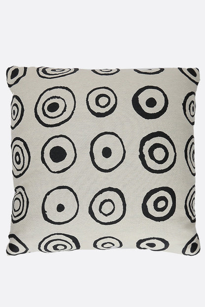 signature circles jacquard pillow