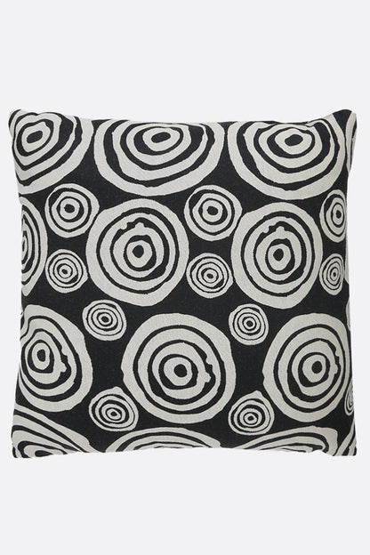 signature circles jacquard pillow