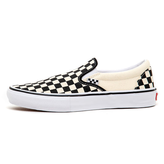 Skate Slip-On (Checkerboard) Black / Off White VBU