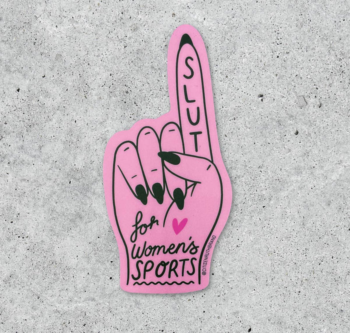 Slut for Women's sports vinyl sticker