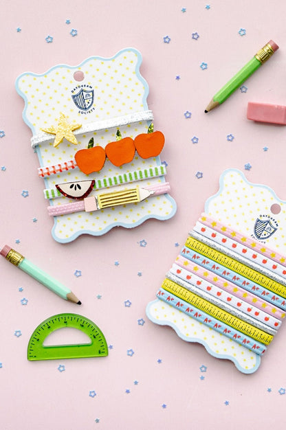 Smarty Pants Embellished Pack of 4 Hair Tie Set
