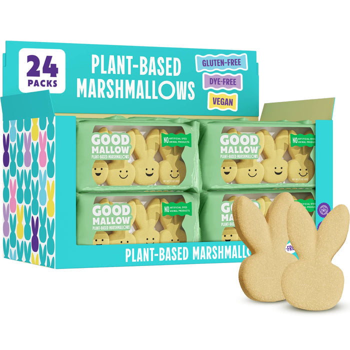 Snackatere - GoodMallow Plant-Based Easter Bunny Marshmallows