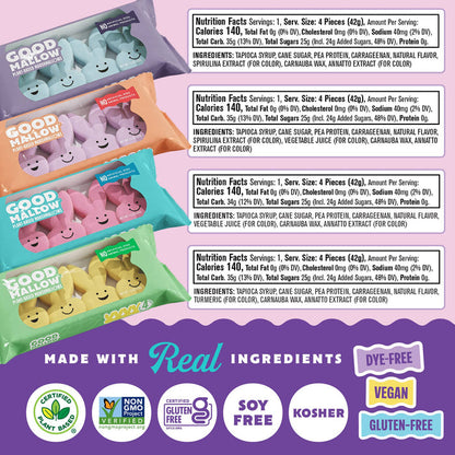 Snackatere - GoodMallow Plant-Based Easter Bunny Marshmallows