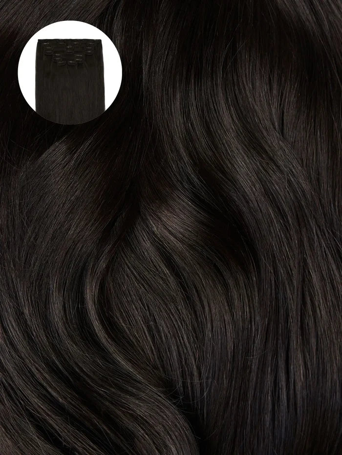Soft Black (1C) Seamless Clip-Ins