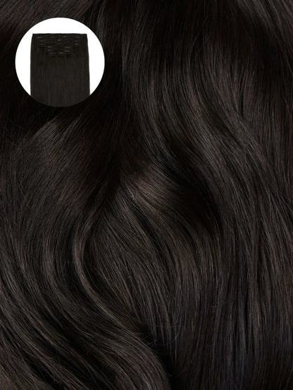 Soft Black (1C) Seamless Clip-Ins