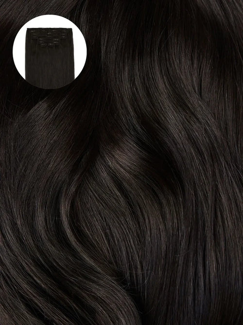 Soft Black (1C) Seamless Clip-Ins
