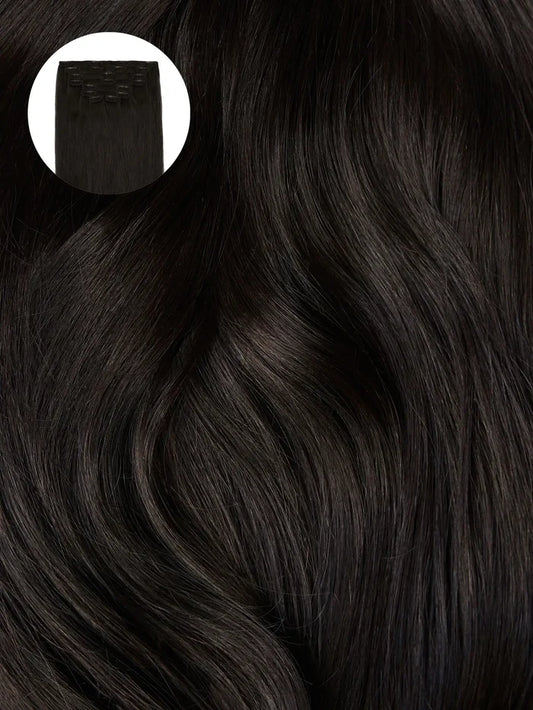 Soft Black (1C) Seamless Clip-Ins