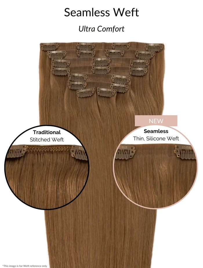 Soft Black (1C) Seamless Clip-Ins