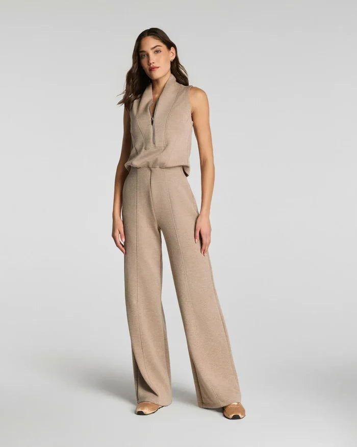 SPANX AirEssentials Shawl Collar Half Zip Jumpsuit