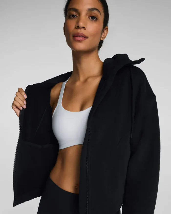 Spanx Cotton Fleece Full Zip Hoodie