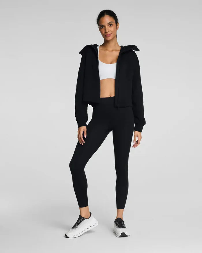 Spanx Cotton Fleece Full Zip Hoodie