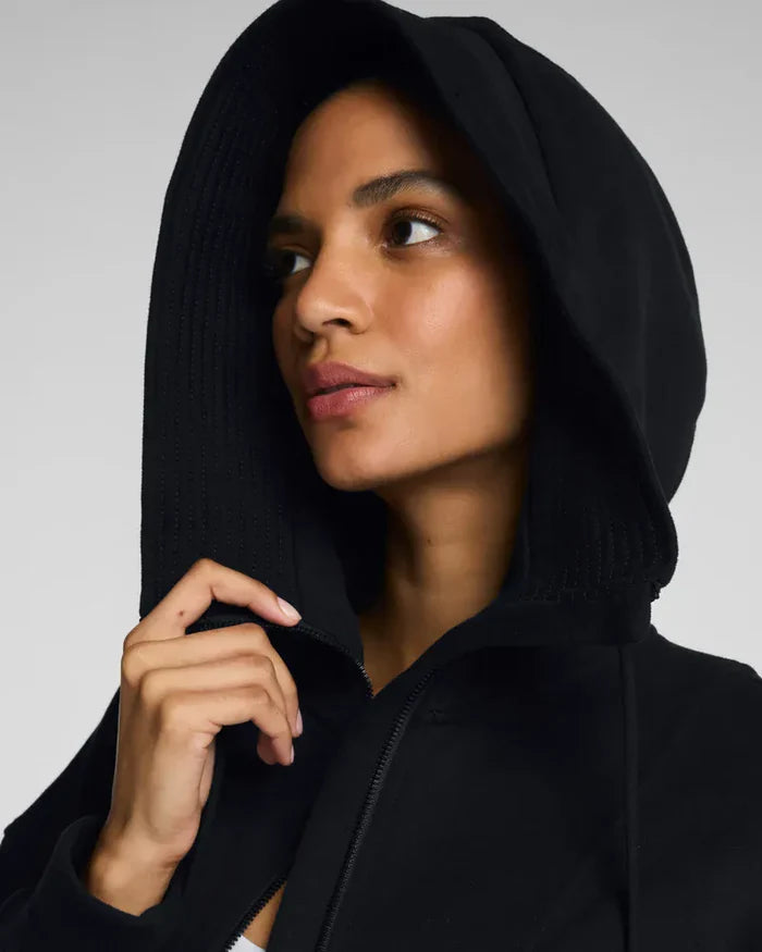 Spanx Cotton Fleece Full Zip Hoodie