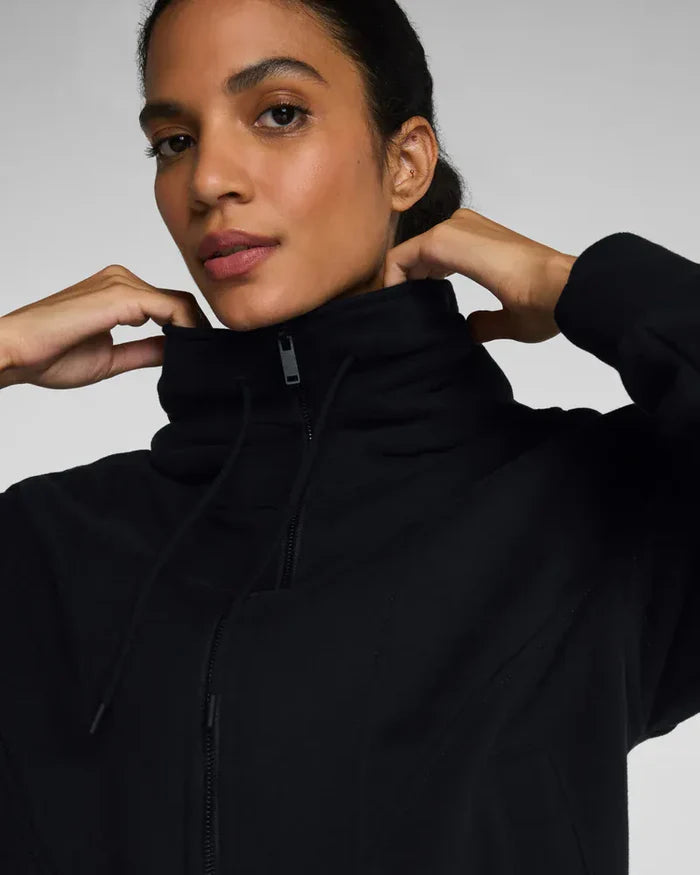 Spanx Cotton Fleece Full Zip Hoodie