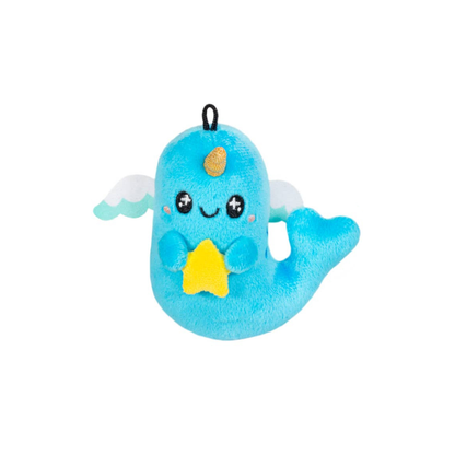 Squishable Sparkles the Narwhal Keychain