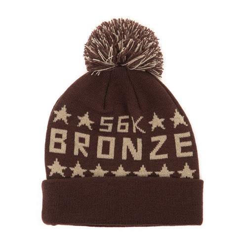 Star Beanie (Brown) (S)
