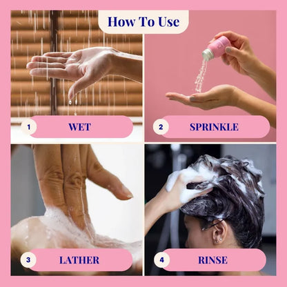 Starter Kit (140x Washes) - Hydrating Powder Shampoo For Dry & Fragile Hair