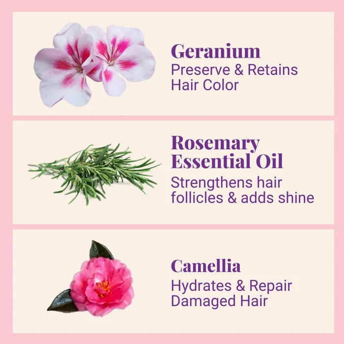Starter Kit (140x Washes) Nourishing Repair Conditioner For Thick, Damaged & Frizzy Hair Geranium & Rosemary