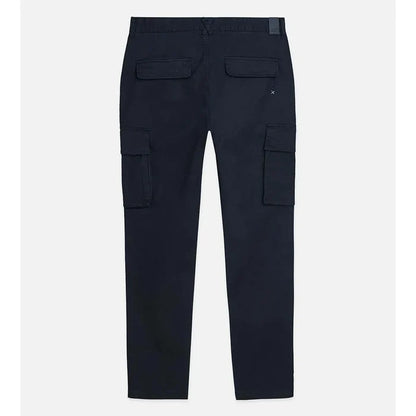 Stuart Washed Cotton-Blend Regular Slim-Fit Cargo Navy