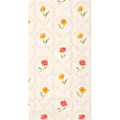 Floral pattern with small flowers on a textured beige background