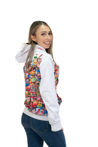 Sweat à capuche - Emoji Big Wave