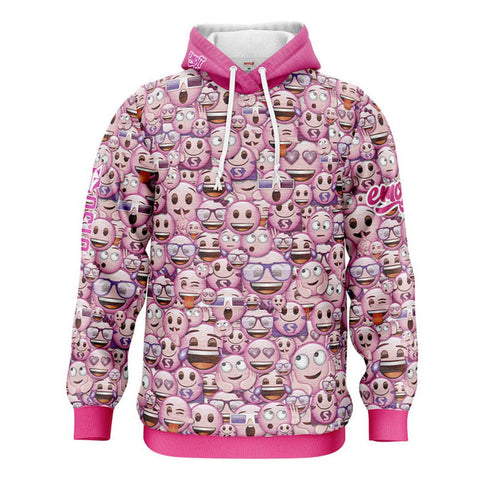 Sweat à capuche - Emoji Classic Pink