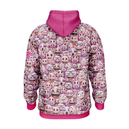 Sweat à capuche - Emoji Classic Pink
