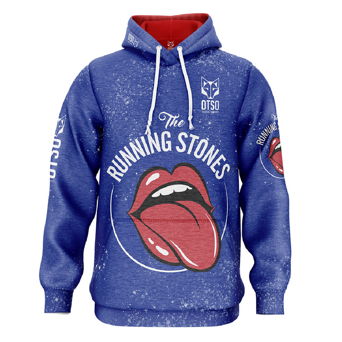 Sweat à capuche - Running Stones Blue