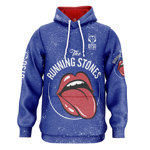Sweat à capuche - Running Stones Blue