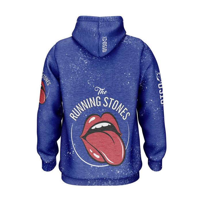 Sweat à capuche - Running Stones Blue