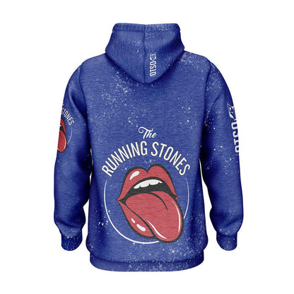 Sweat à capuche - Running Stones Blue