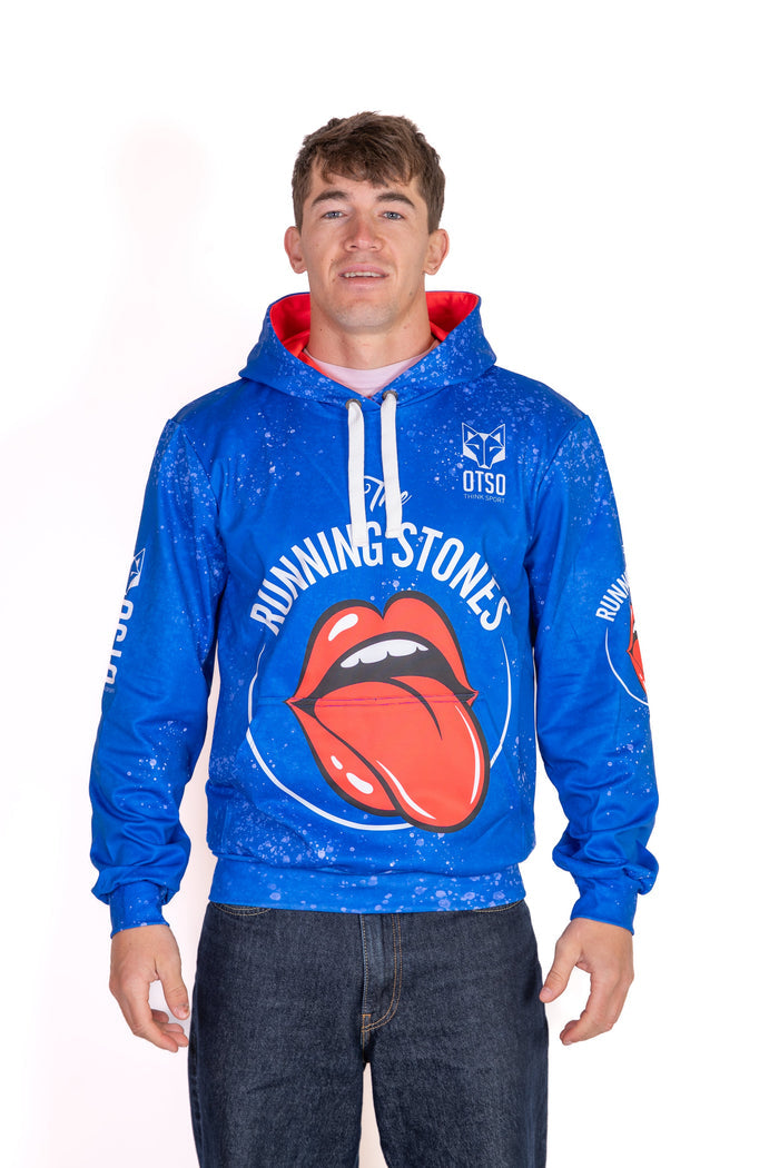 Sweat à capuche - Running Stones Blue