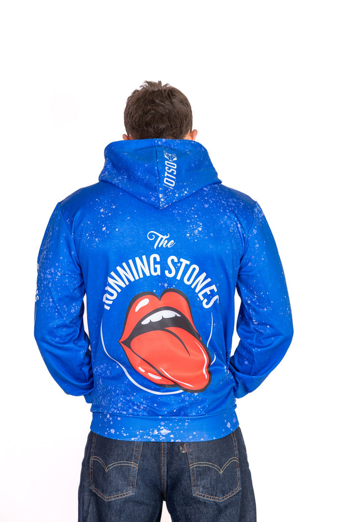 Sweat à capuche - Running Stones Blue