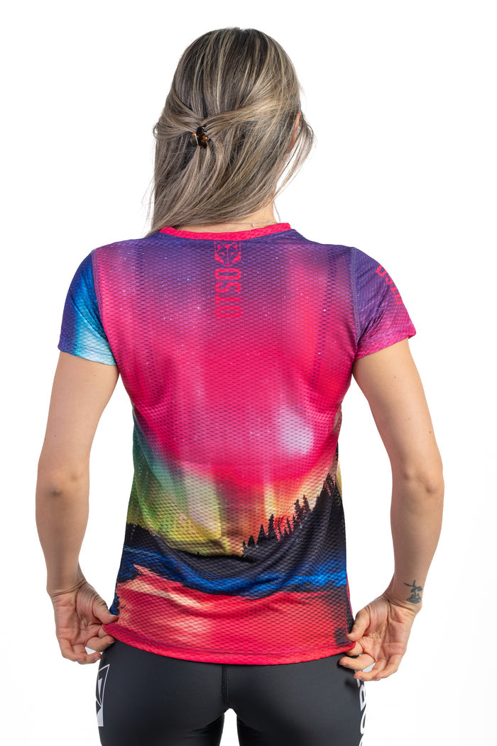 T-shirt Femme manches courtes - Auroras boreales