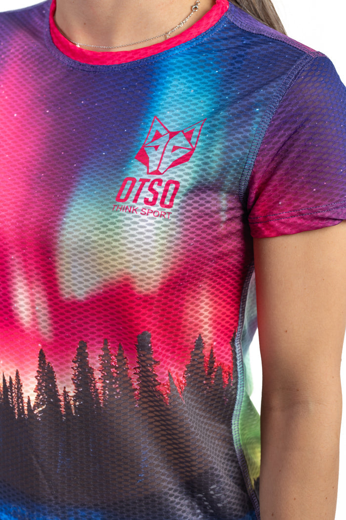 T-shirt Femme manches courtes - Auroras boreales