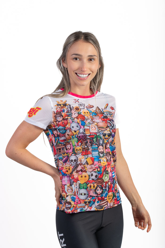 T-shirt Femme manches courtes - Emoji Big Wave