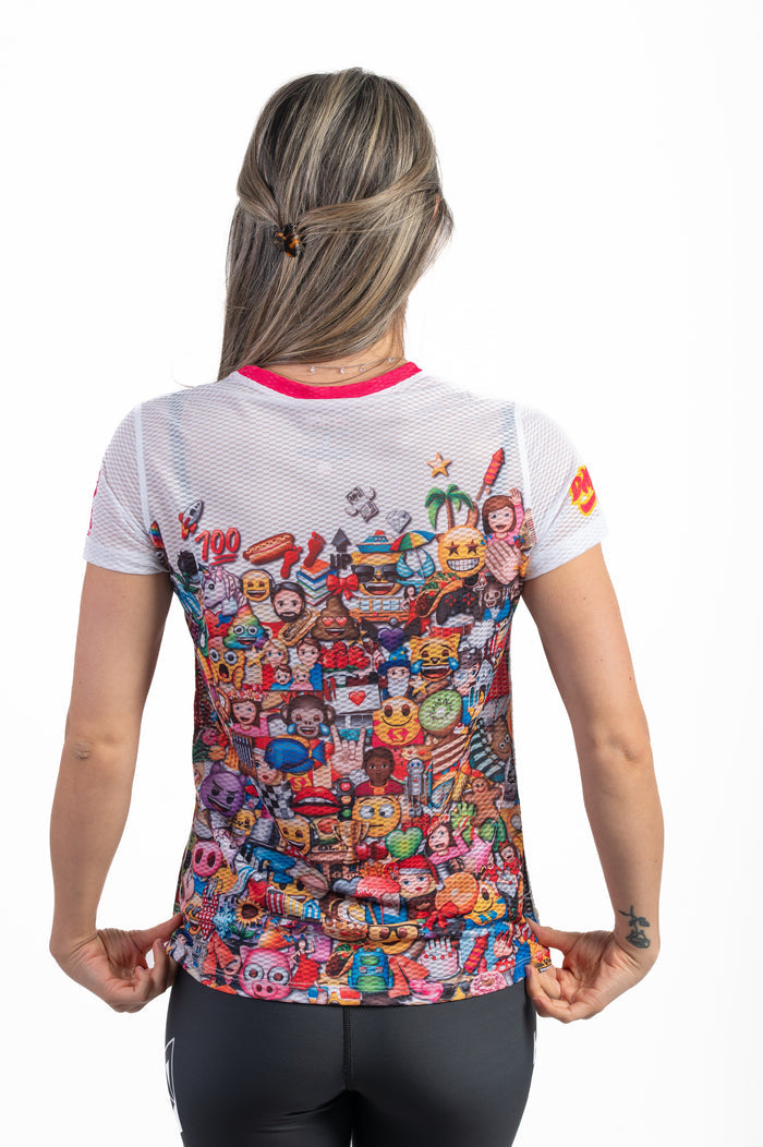 T-shirt Femme manches courtes - Emoji Big Wave