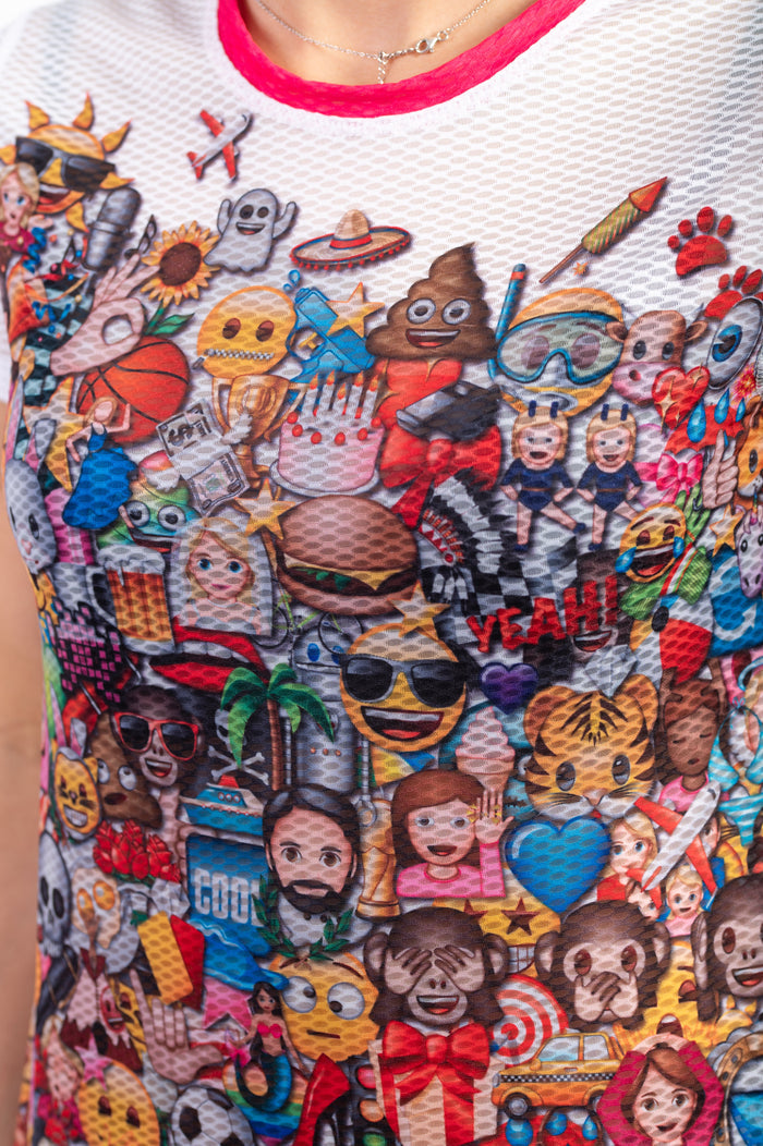 T-shirt Femme manches courtes - Emoji Big Wave